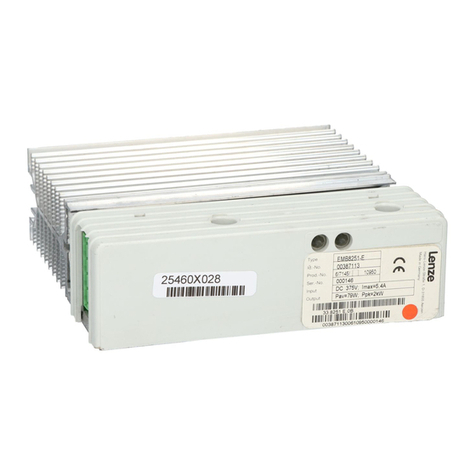 Lenze 8250 Series operating instructions