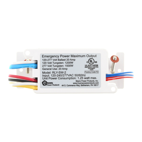 MYERS RLY-SW Series installation instructions