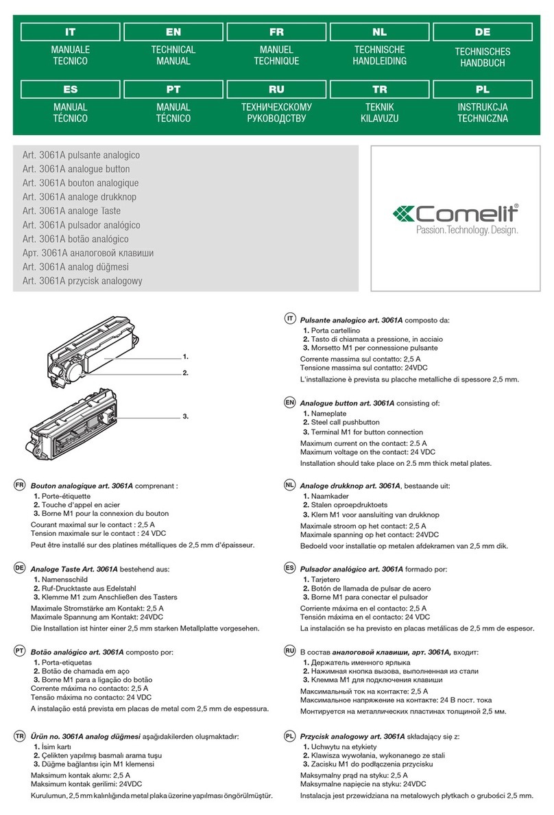 Comelit 3061A User manual