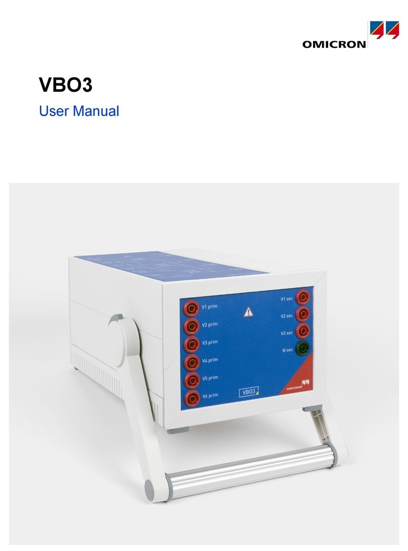 Omicron VBO3 user manual