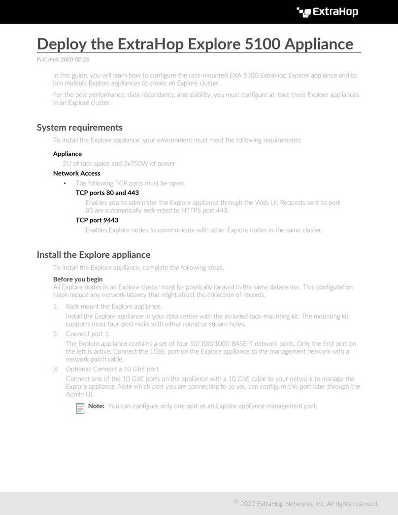 ExtraHop Explore 5100 User manual