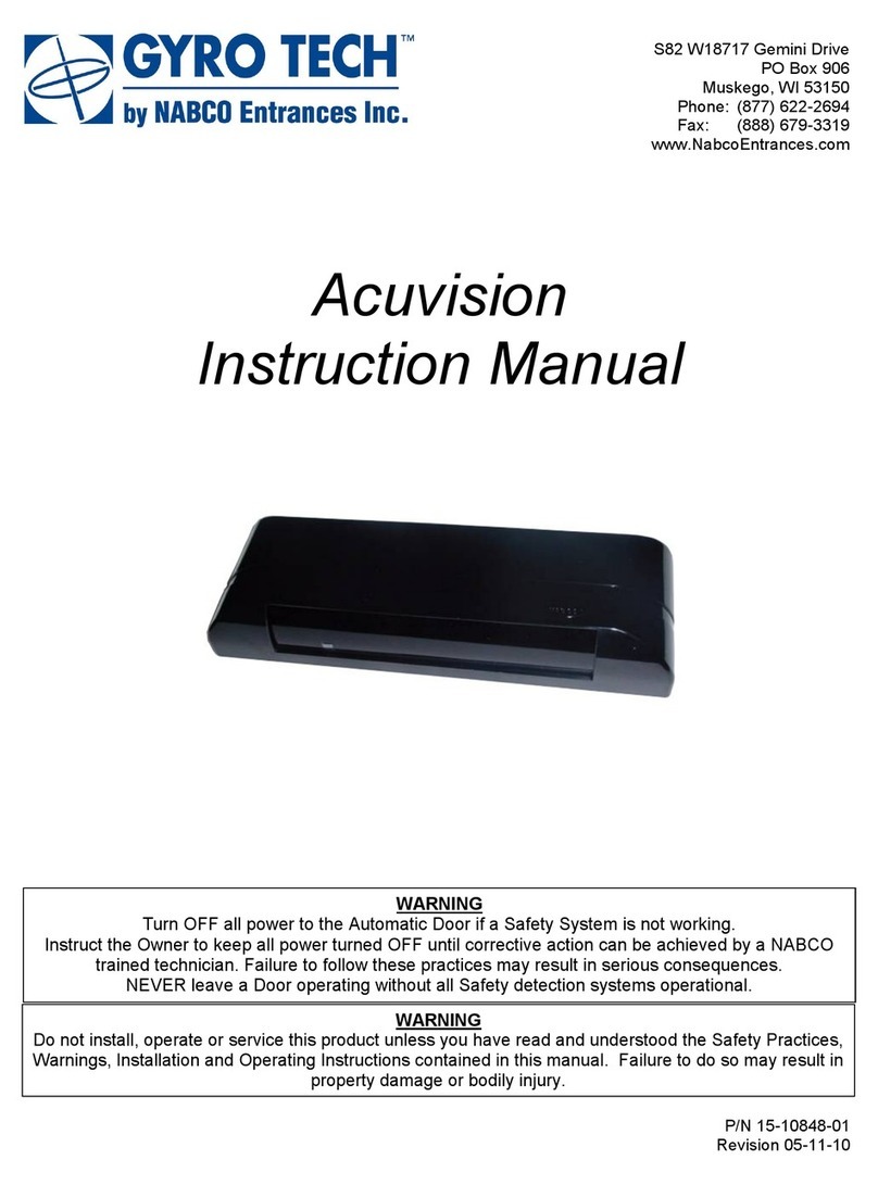 Nabco Gyro Tech Acuvision User manual