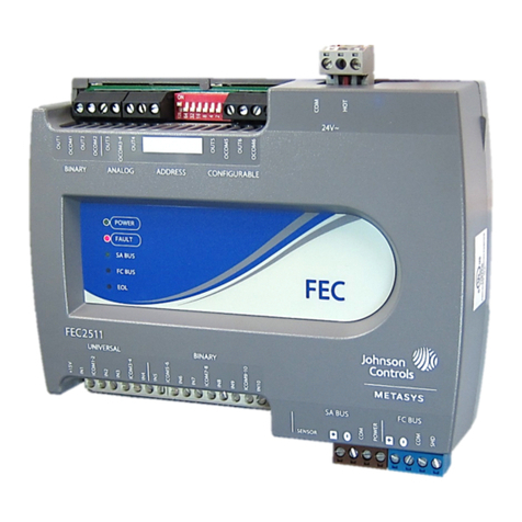 Johnson Controls FEC25 installation instructions