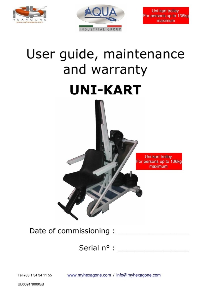 Aqua Hexagone UNI-KART User guide, maintenance and warranty Aqua Hexagone UNI-KART User guide, maintenance and warranty