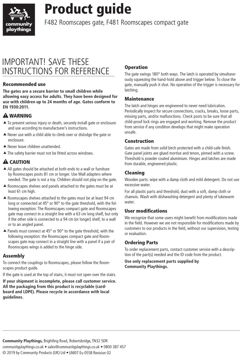 Community Playthings F482 User manual