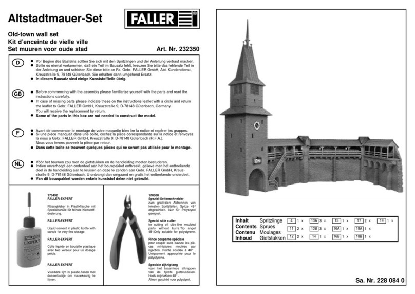 Faller 232350 User manual