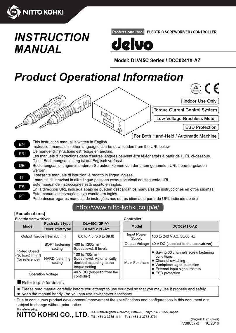 Nitto Kohki delvo DLV45C Series instruction manual