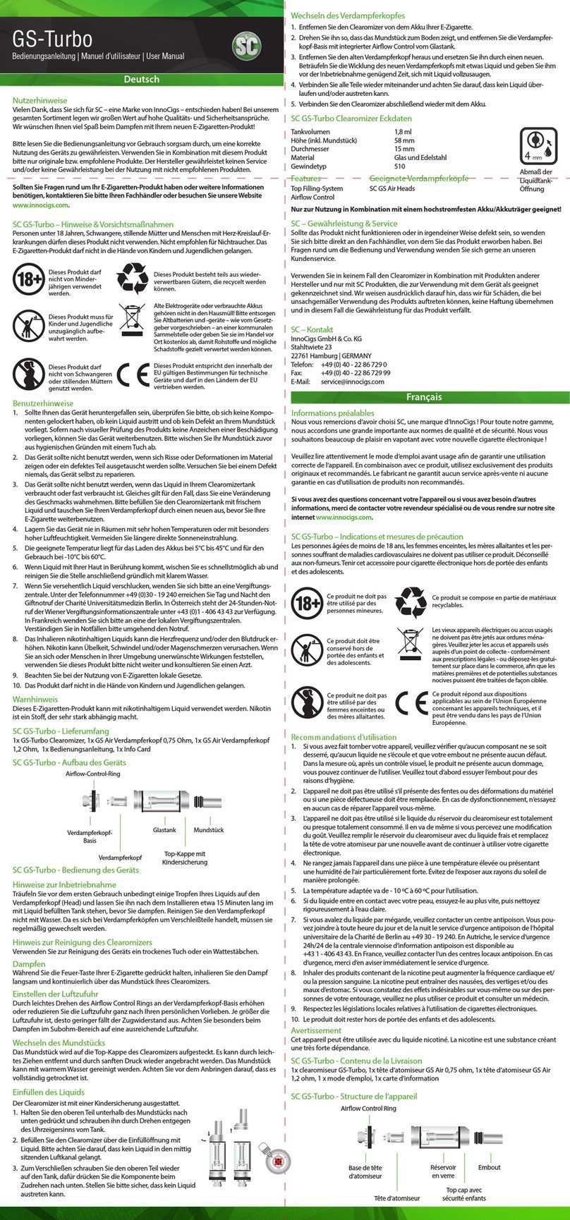 SC GS-Turbo user manual