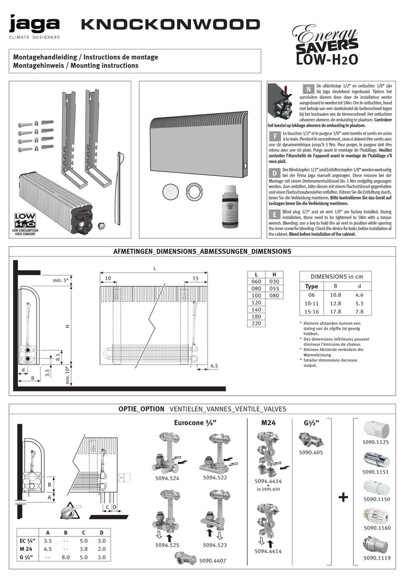 Jaga KNOCKONWOOD Mounting instructions