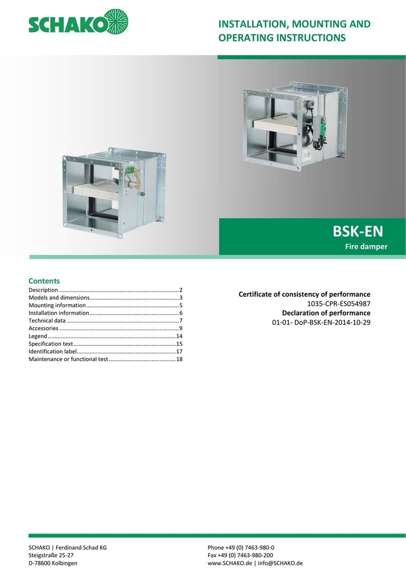 Schako BSK-EN Installation, mounting and operating instructions