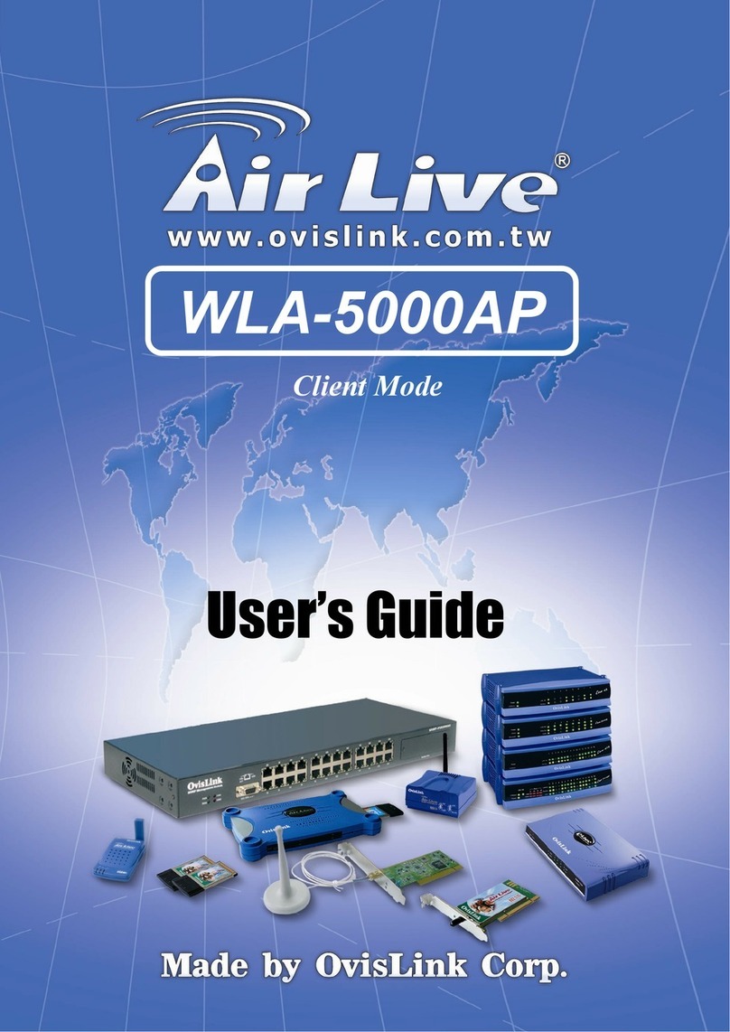 Ovislink Air Live WLA-5000AP user guide Ovislink Air Live WLA-5000AP user guide