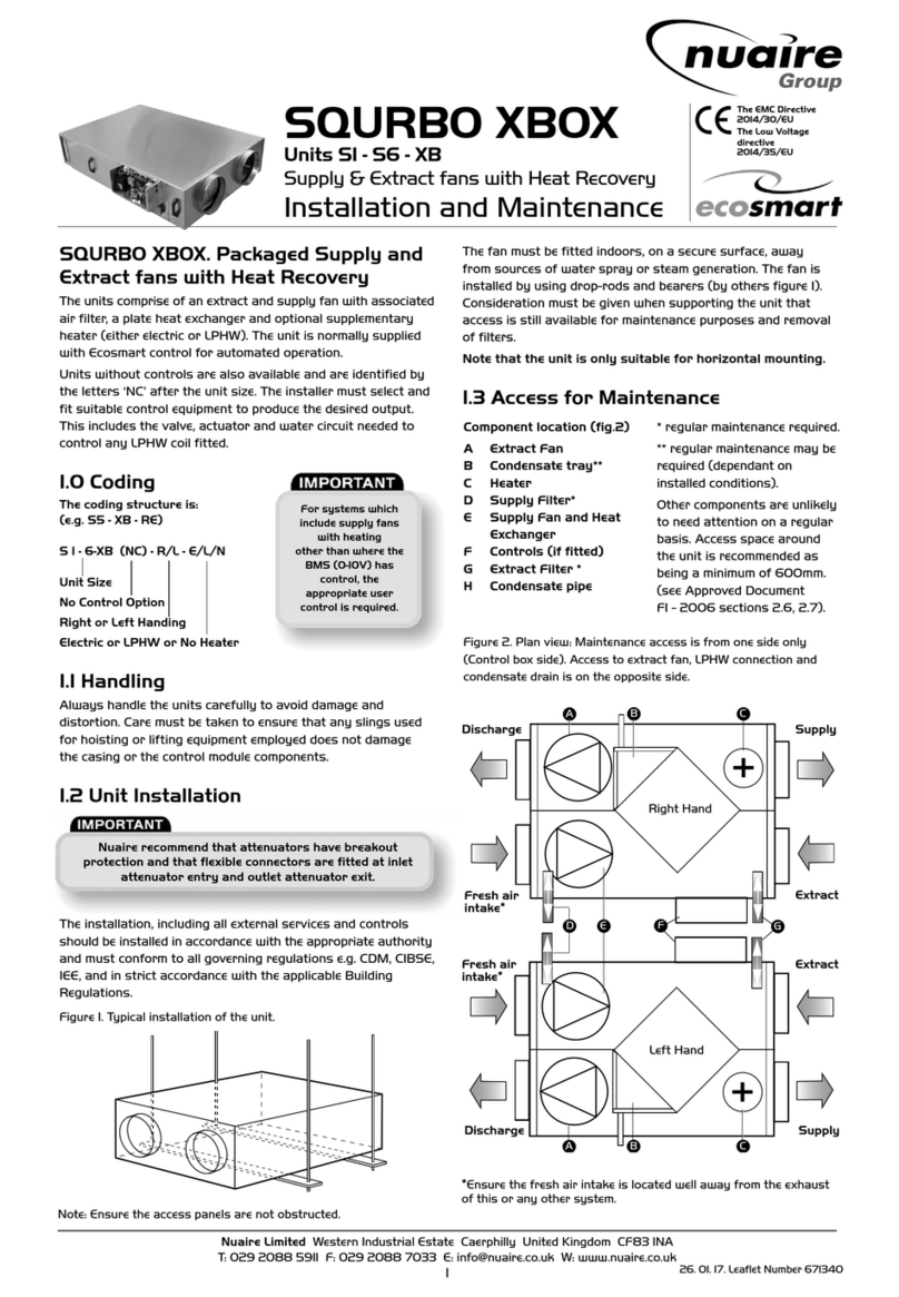 NuAire SQURBO XBOX Instruction Manual