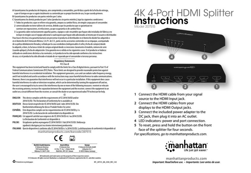 Manhattan 207515 instructions
