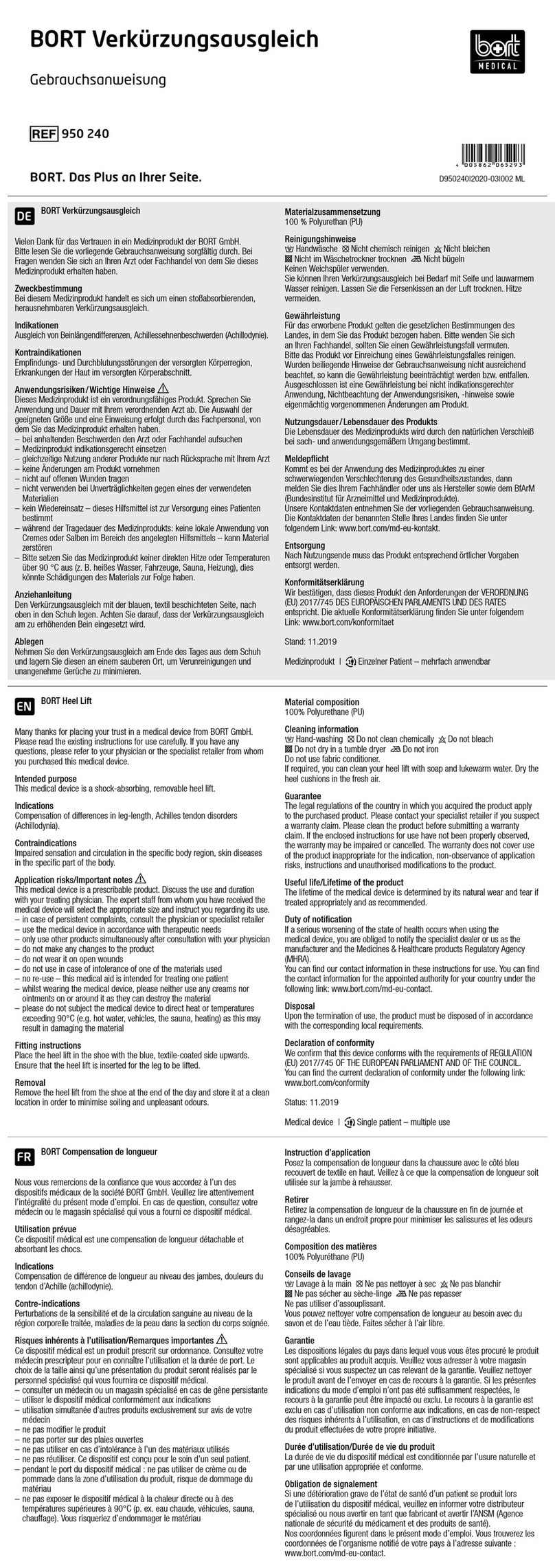 Bort 950 240 manual