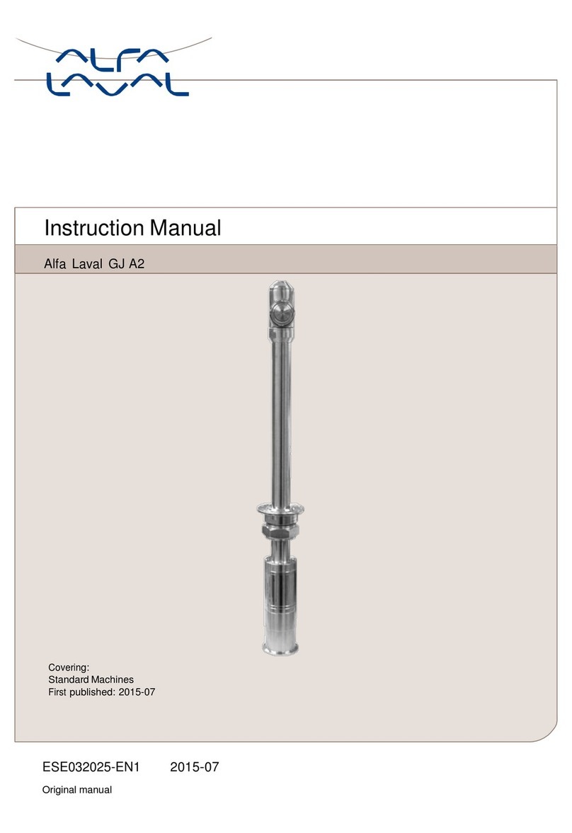 Alfalaval GJ A2 User manual