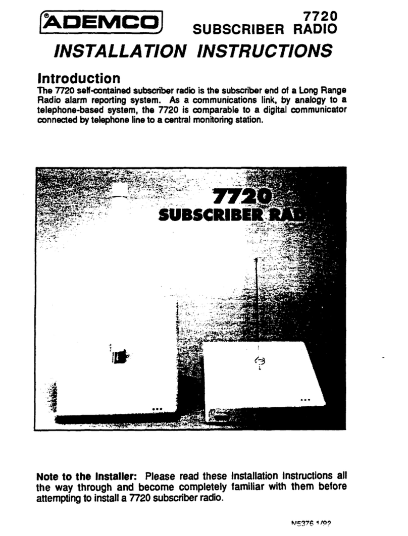 ADEMCO 7720 installation instructions