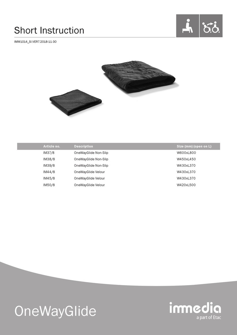 Etac Immedia OneWayGlide Non-Slip IM37/8 User manual Etac Immedia OneWayGlide Non-Slip IM37/8 User manual