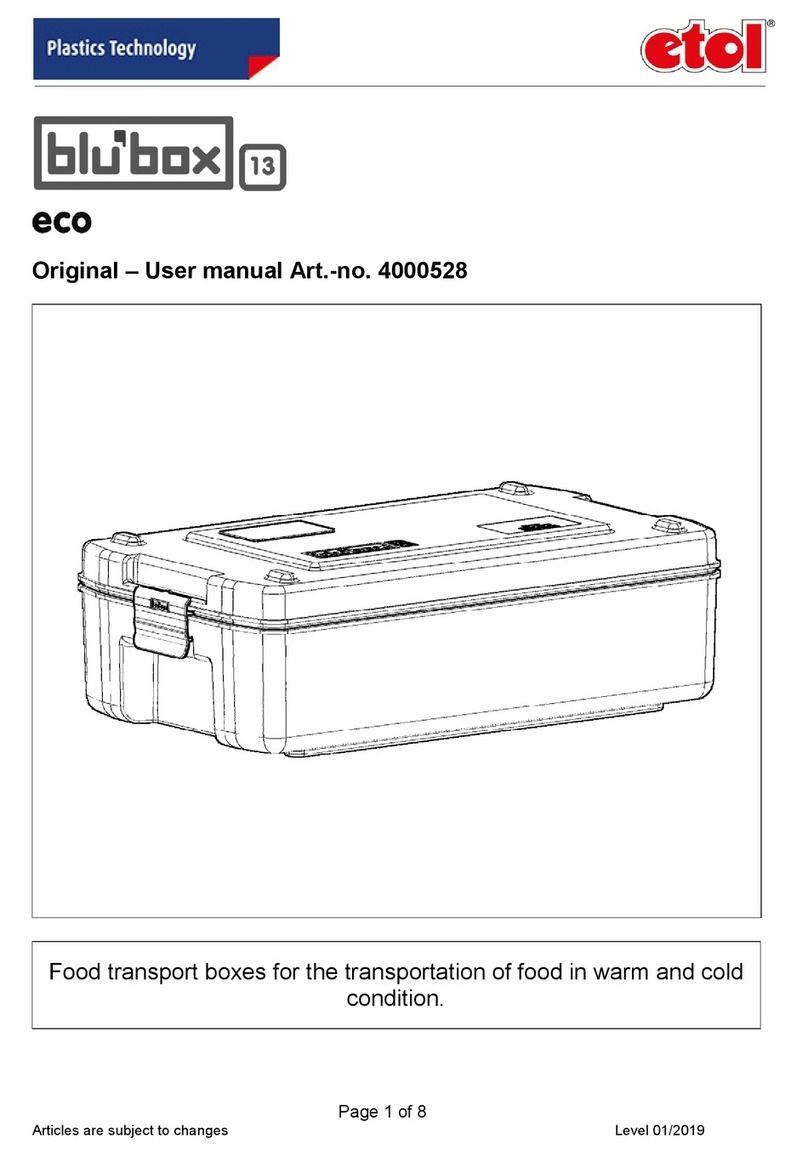 etol Blu'box 13 Eco Original user manual
