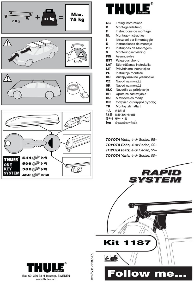 Thule 1187 User manual