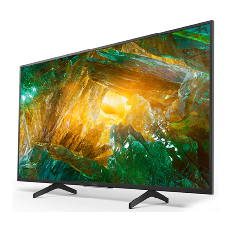 Sony BRAVIA XBR-85X807H User manual Sony BRAVIA XBR-85X807H User manual