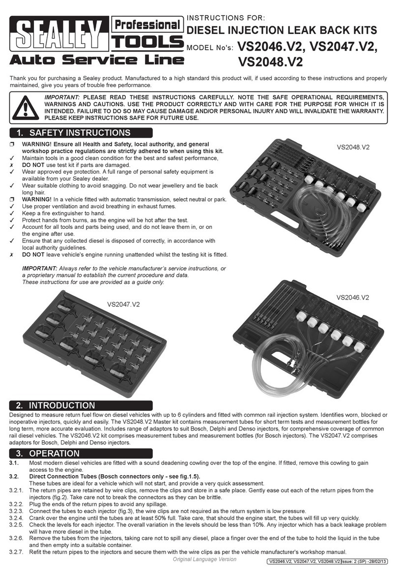 Sealey Auto Service VS2046.V2 User manual