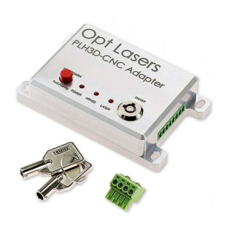 Opt Lasers PLH3D-CNC Adapter Product user manual