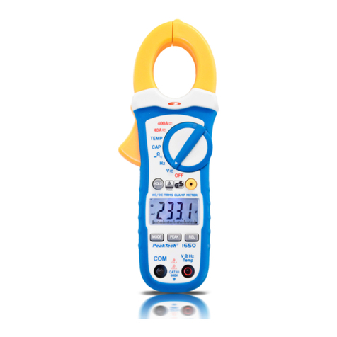 PeakTech 1650 User manual