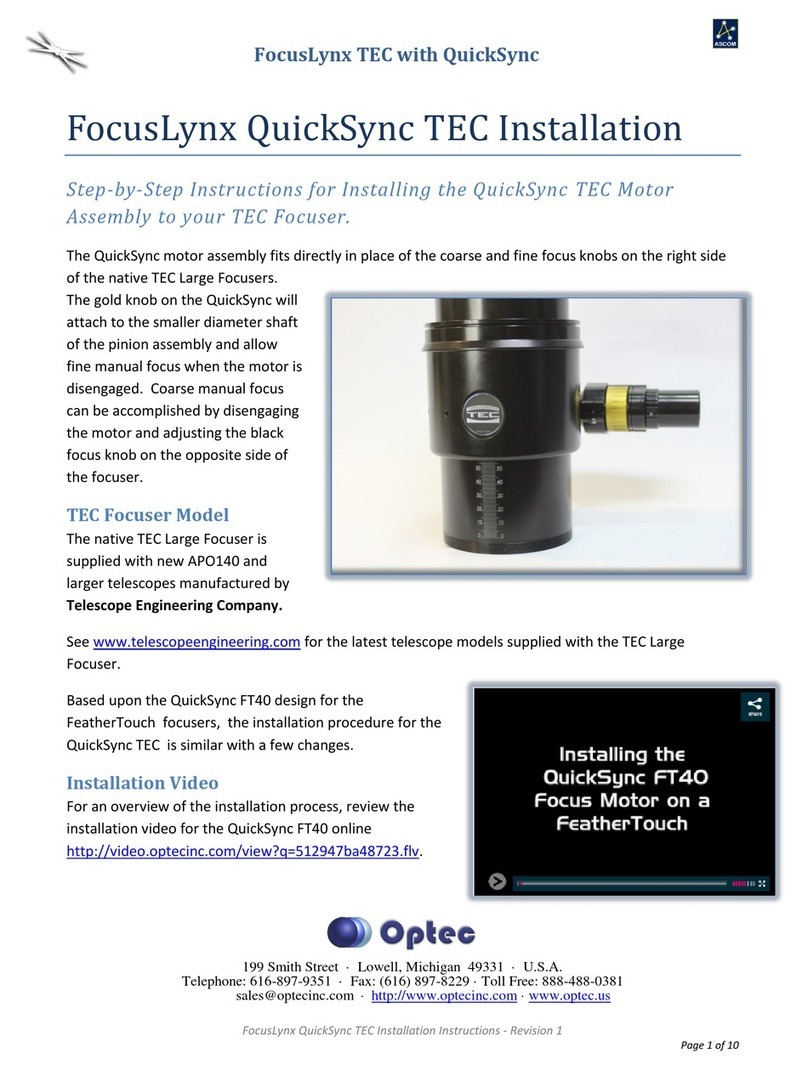 Optec FocusLynx TEC Installation