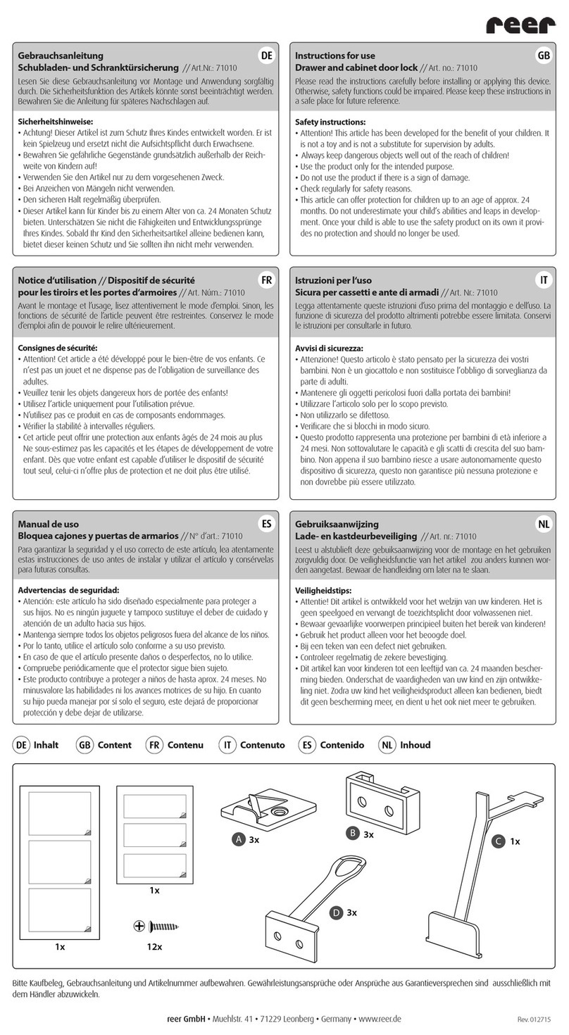 Reer 71010 Instructions for use
