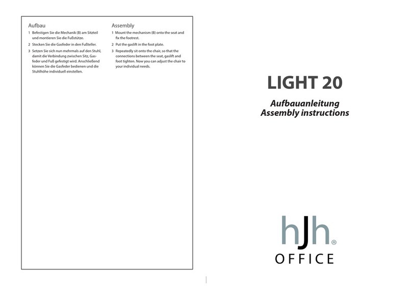 HJH office LIGHT 20 Assembly instructions HJH office LIGHT 20 Assembly instructions