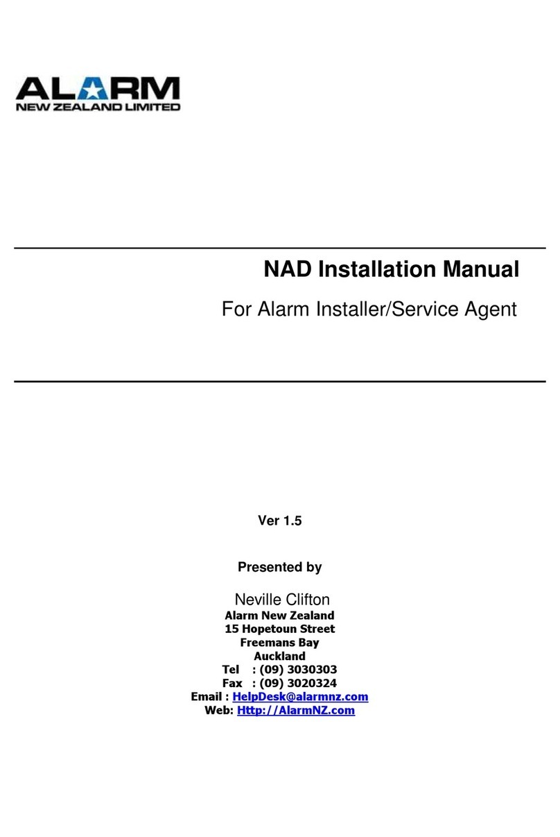 Alarm NAD installation manual