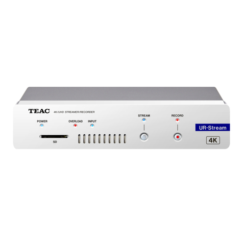 Teac UR-Stream User manual