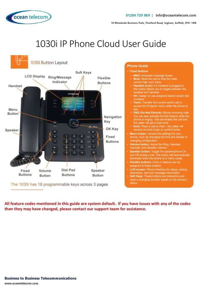 Ocean Telecom 1030i user guide