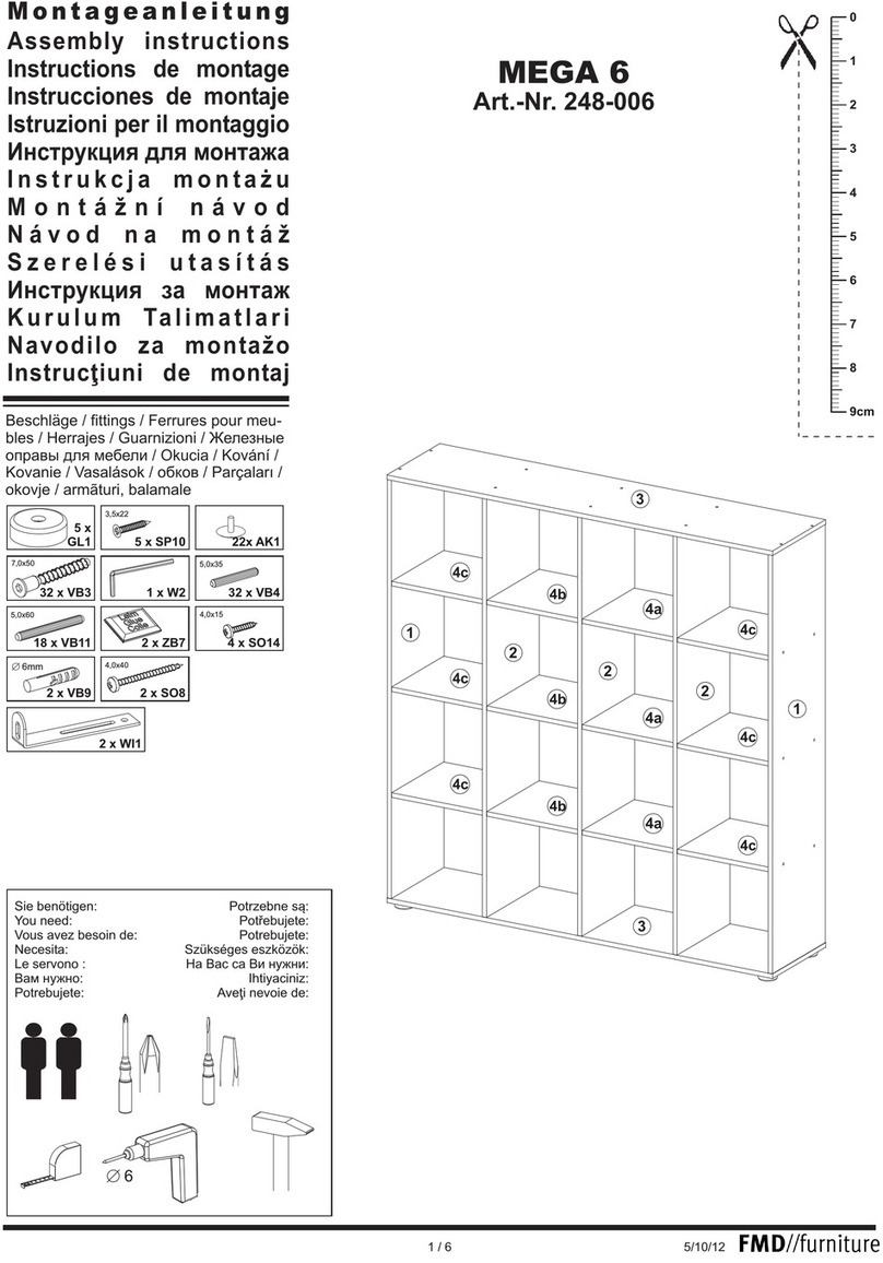 FMD Furniture MEGA 6 248-006 Assembly instructions