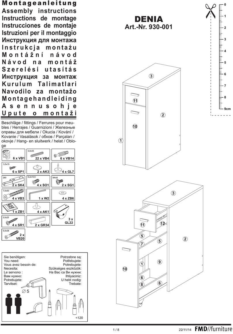 FMD Furniture DENIA 930-001 Assembly instructions FMD Furniture DENIA 930-001 Assembly instructions