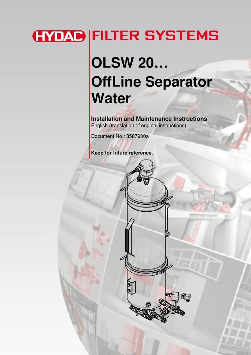 Hydac OLSW 20 Series User manual Hydac OLSW 20 Series User manual