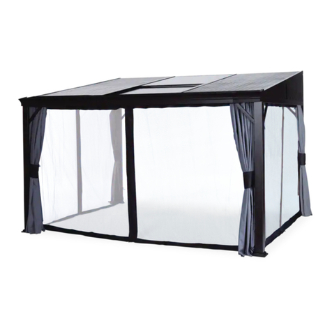 for Living Bayside Sun Shelter 088-1913-4 Assembly instructions