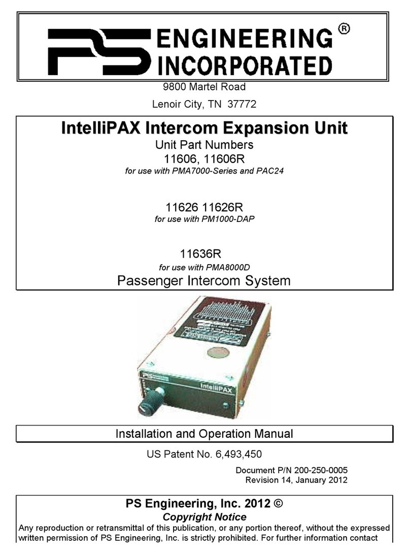 PS Engineering IntelliPAX 11606 Installation and operation manual