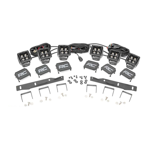 rough country Triple Fog Light Mounting Kit instructions