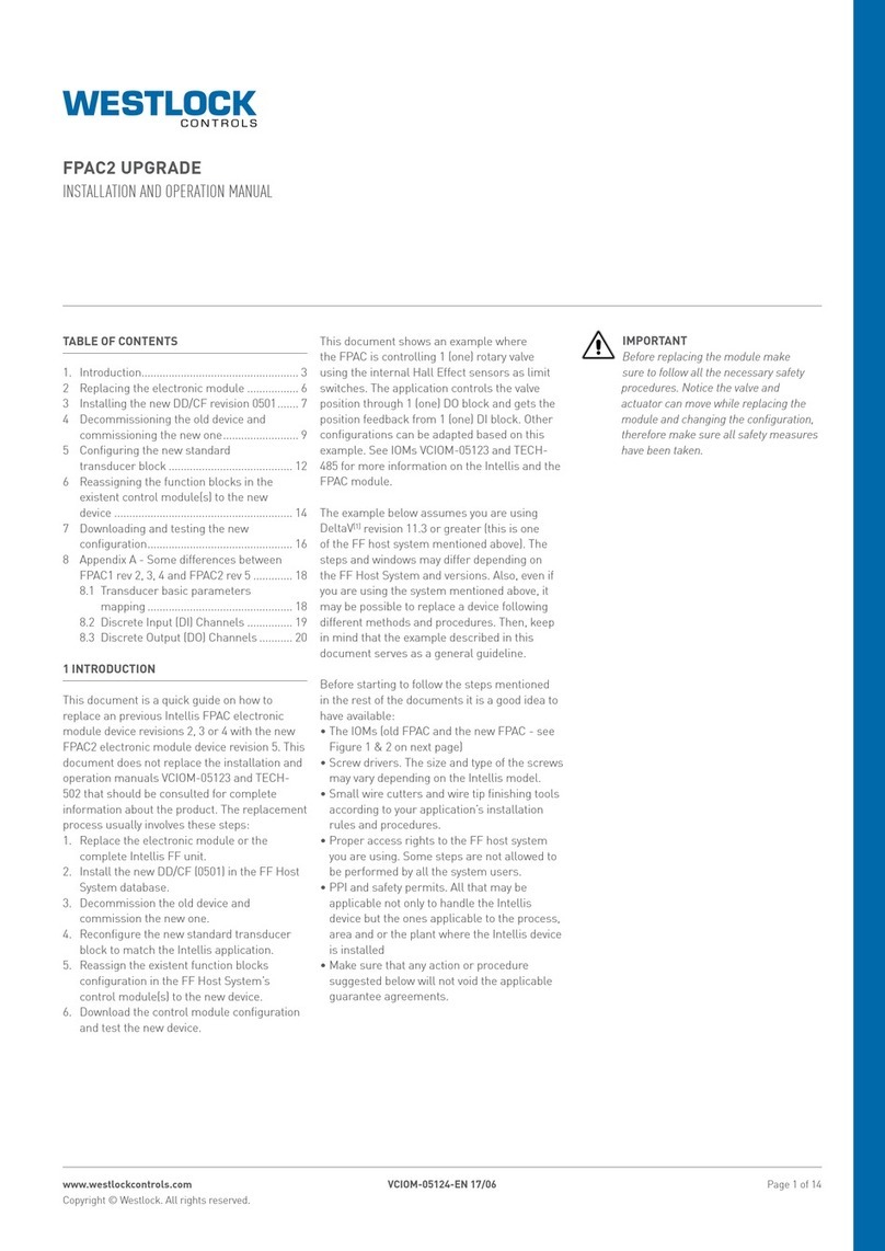 Westlock FPAC2 User manual