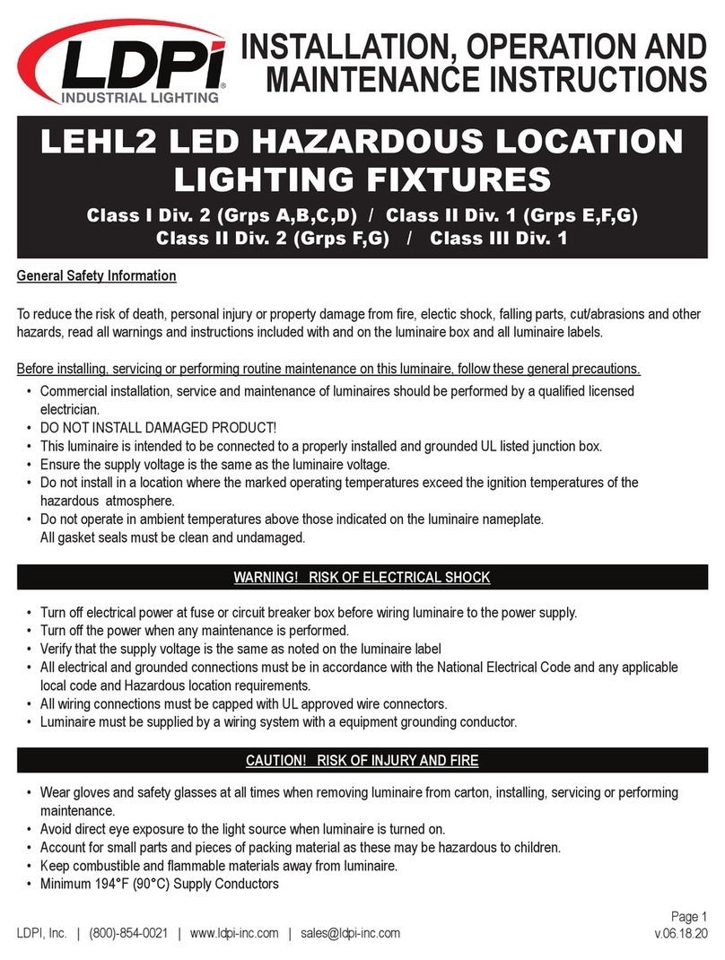 LDPI LEHL2 Series Installation, operation and maintenance instructions
