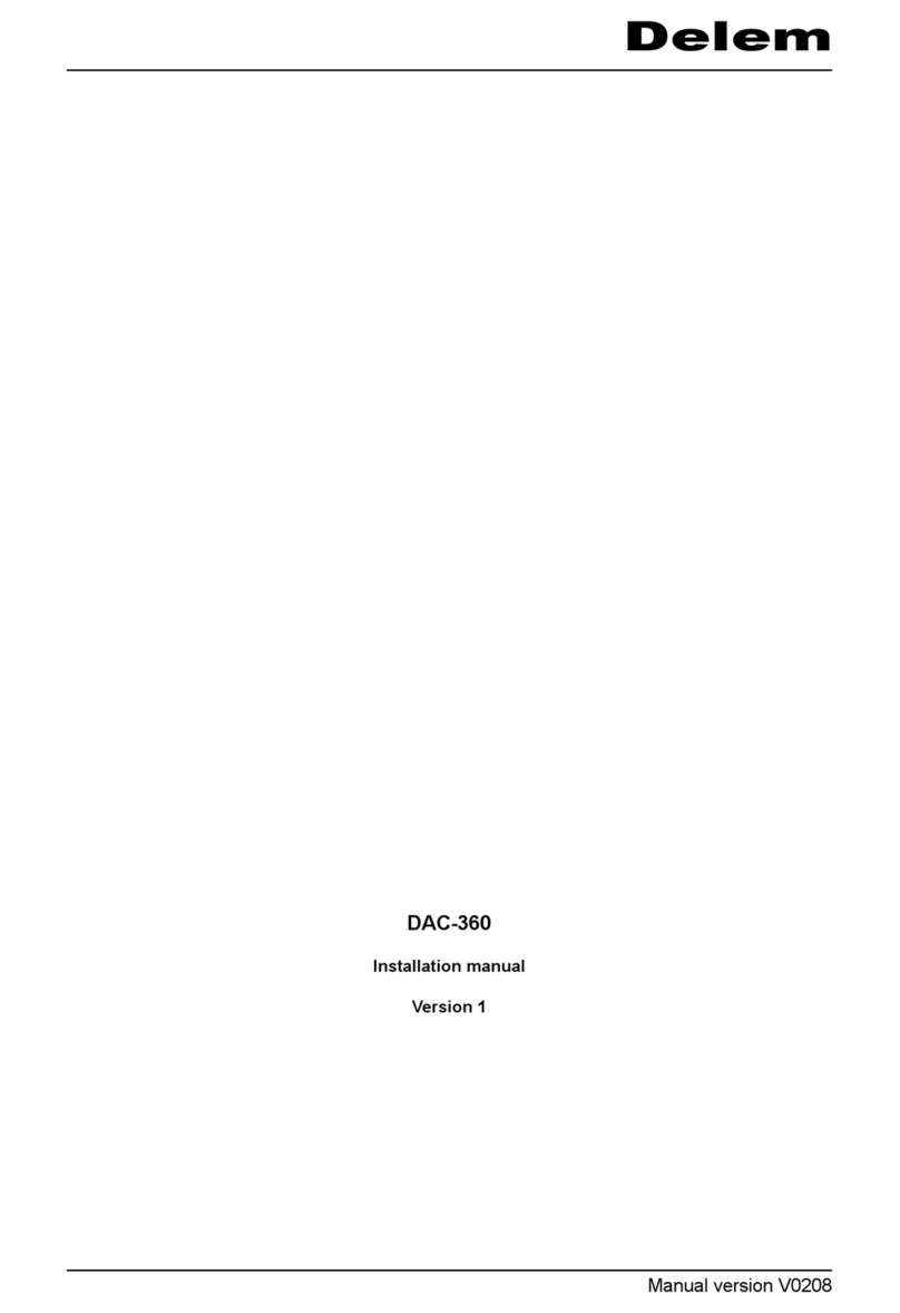 Delem DAC-360 User manual