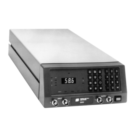 Frequency Devices 9002 Operator's manual