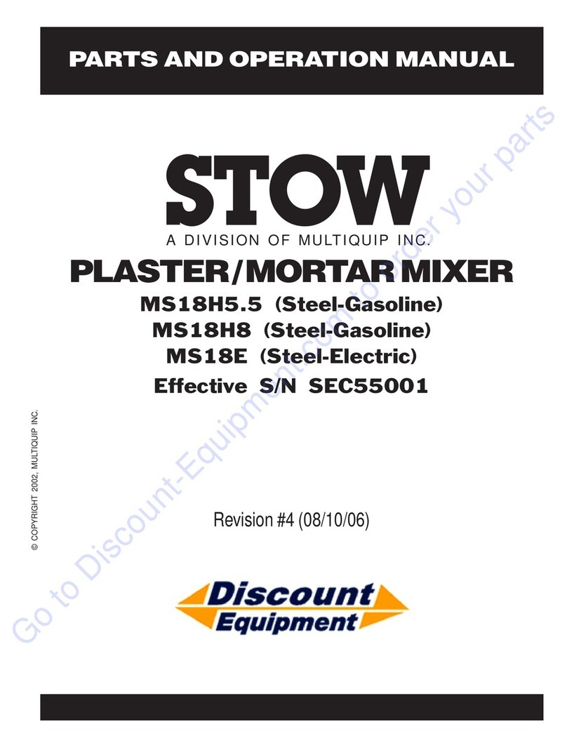 MULTIQUIP Stow MS18H5.5 User manual