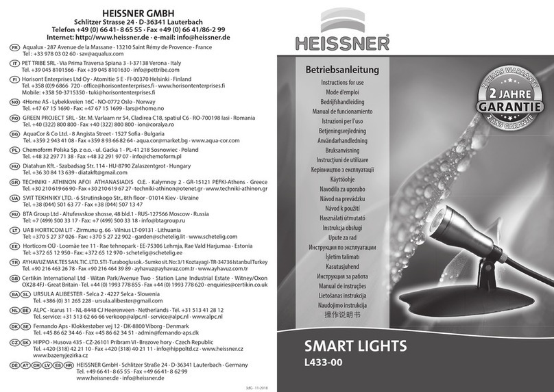 HEISSNER SMART LIGHTS L433-00 Instructions for use