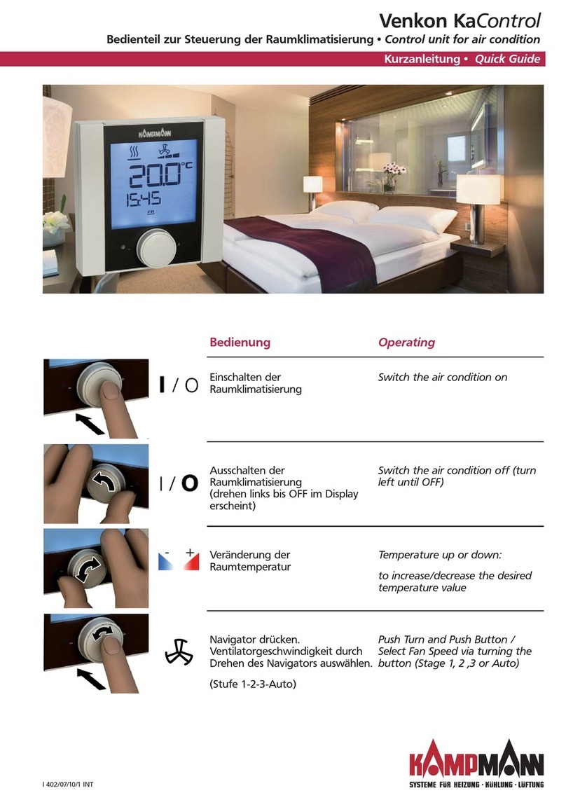 Kampmann Venkon KaControl User manual