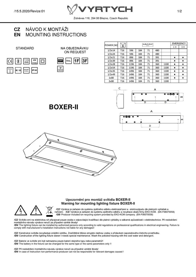 Vyrtych BOXER-II Mounting instructions