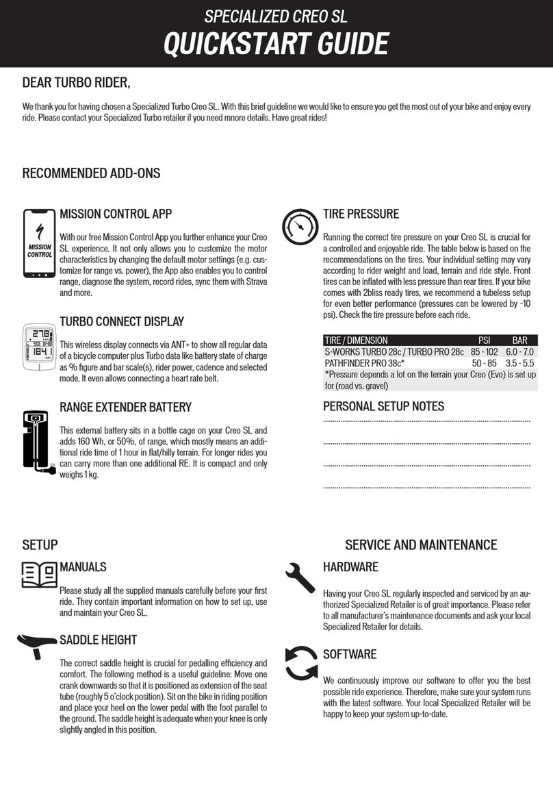Specialized Turbo Creo SL Expert User manual