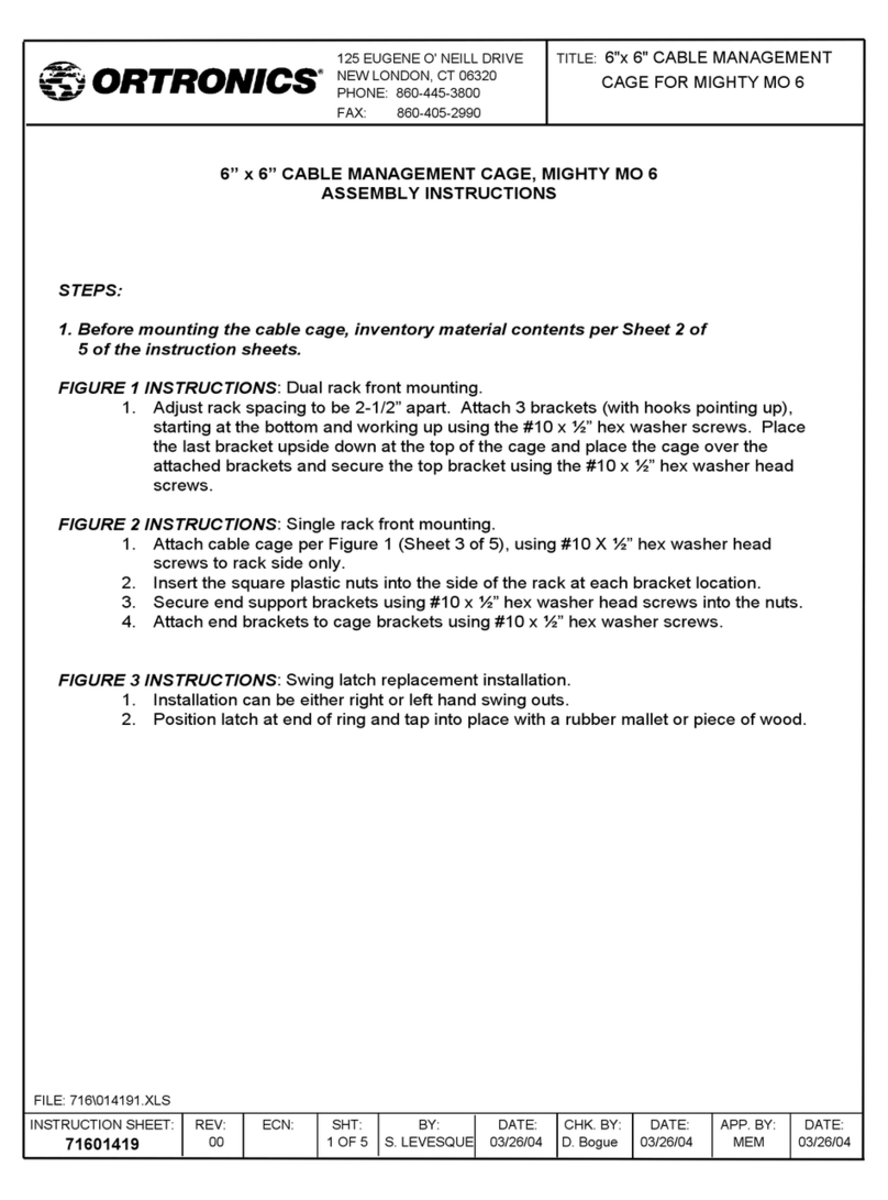 Ortronics MM6VML706 User manual