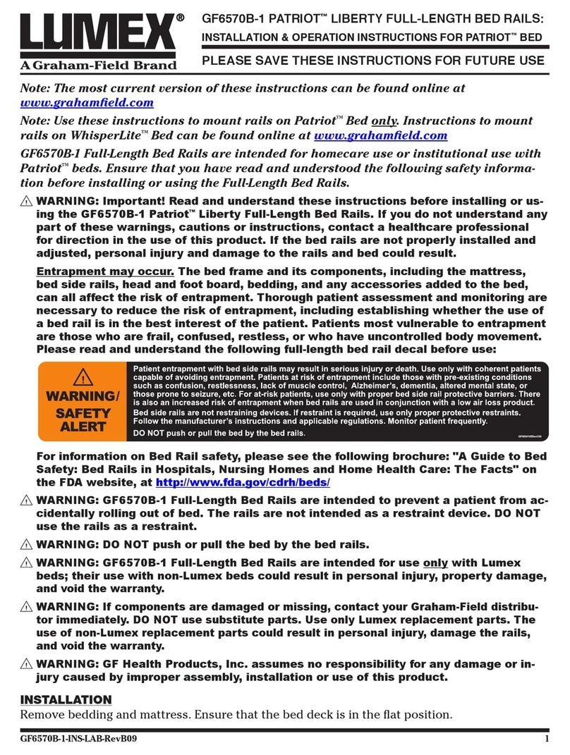 Graham Field Lumex PATRIOT LIBERTY GF6570B-1 Installation & operation instructions